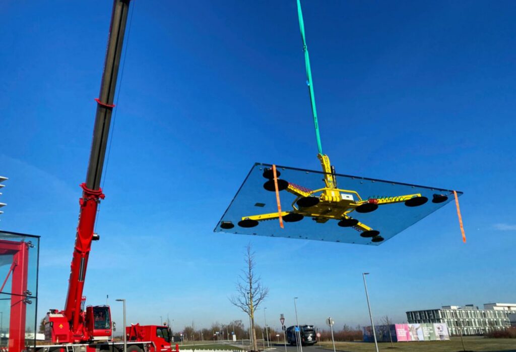 Einsatz unseres Vakuumhebegerätes