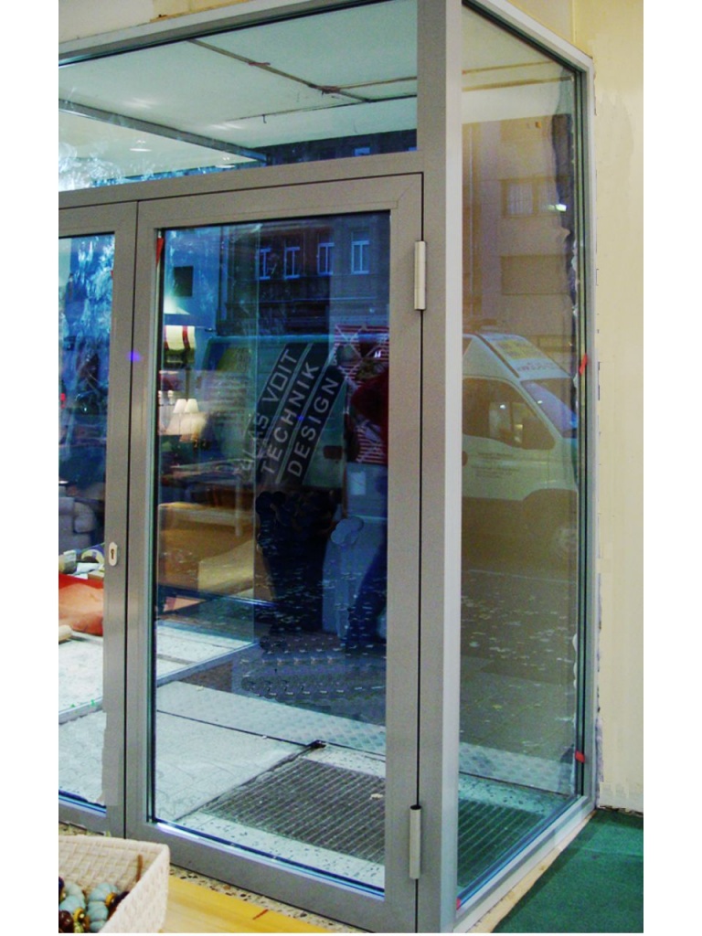 Aluminium Schaufensteranlage