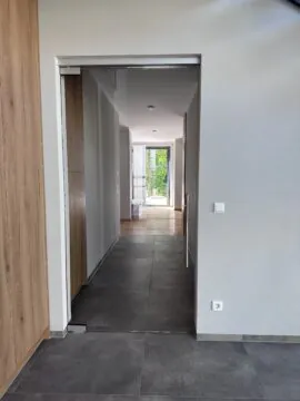 Pendeltüre aus Glas, Ganzglastüre