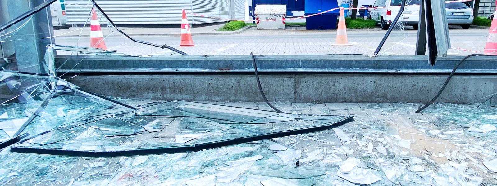 Glas-Reparatur-Service bei Glasschaden, Glasschadensregulierung