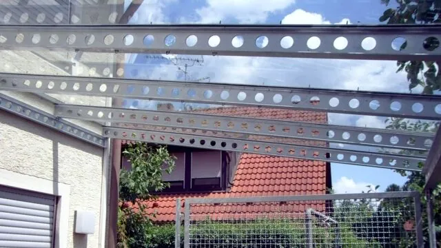 Glasdach Unterstand