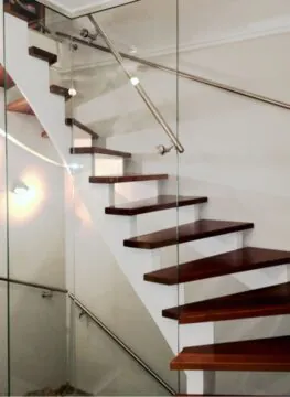 Glasbalustrade für Treppen